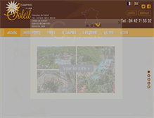 Tablet Screenshot of camping-dusoleil.com